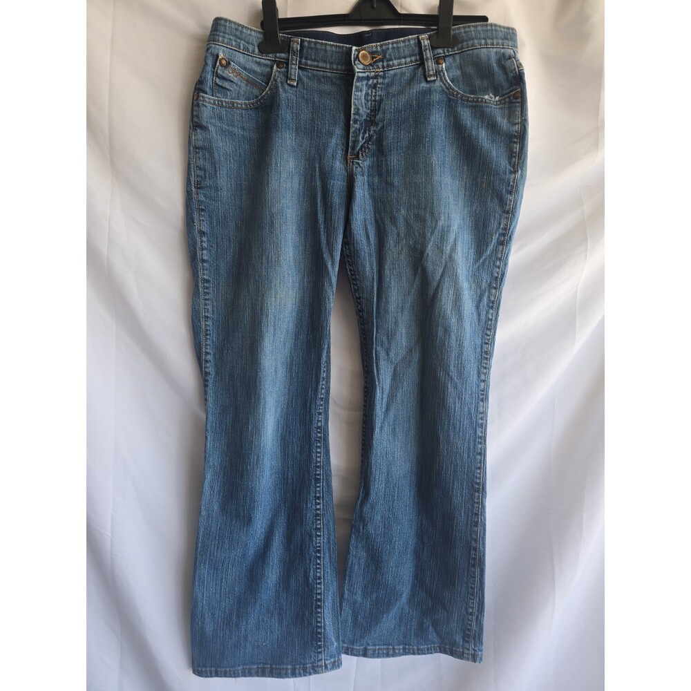Wrangler Shiloh No Gap Waist Blue Denim Jeans, Women's 13/14